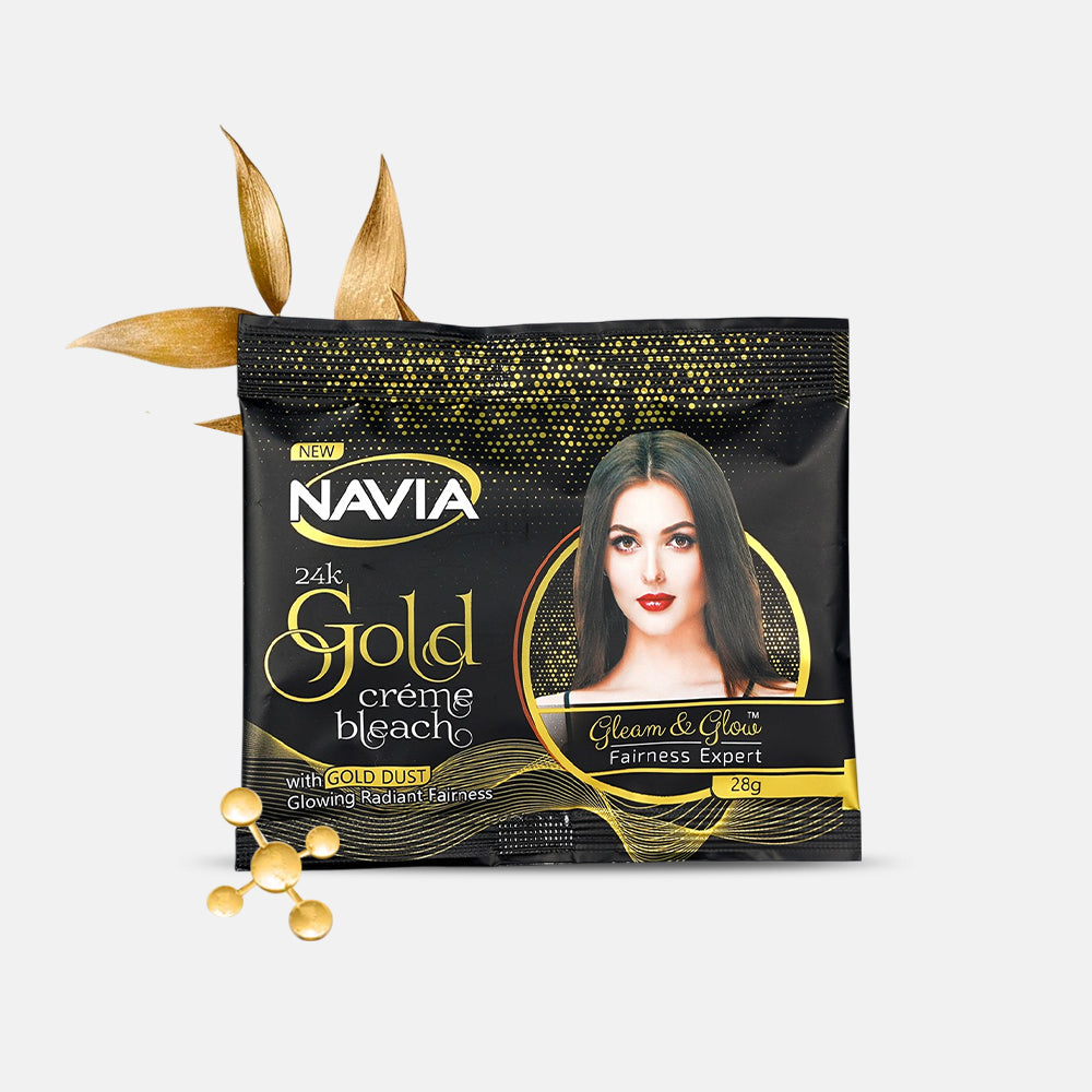 NAVIA 24K BLEACH CREAM SACHET 28GM