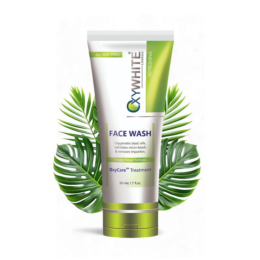 oxywhite face wash