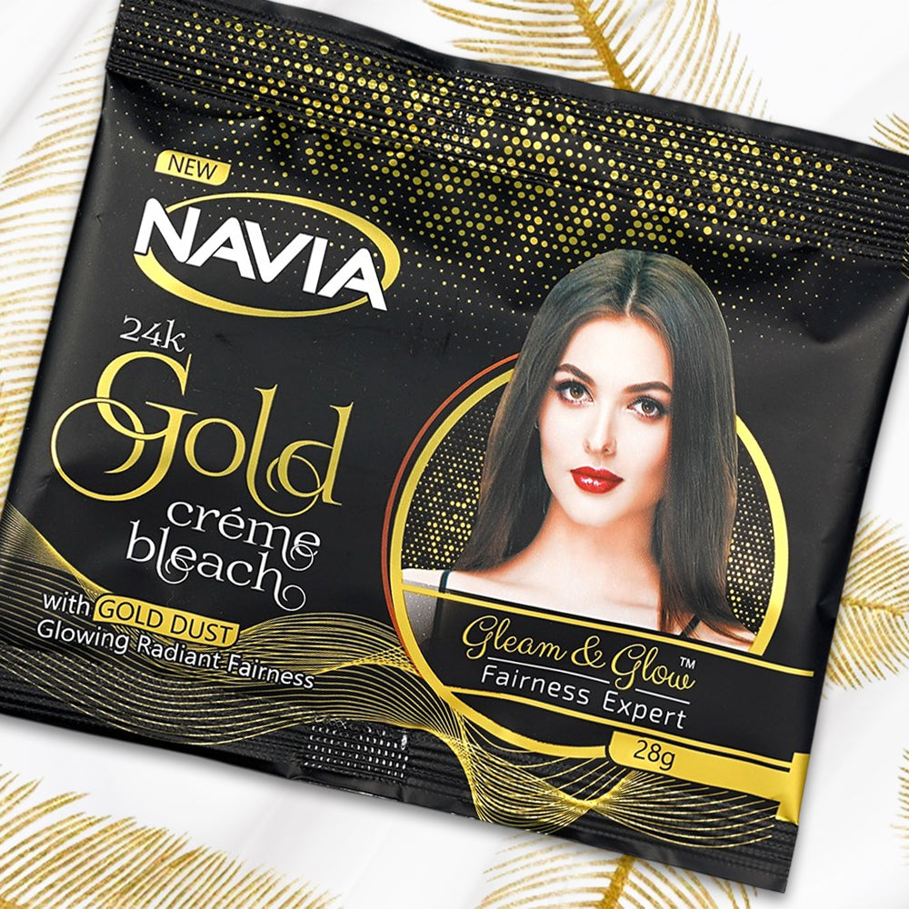 NAVIA 24K BLEACH CREAM SACHET 28GM