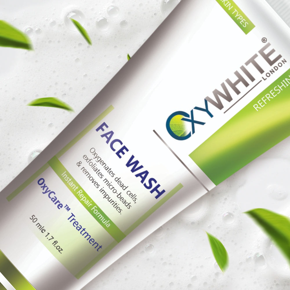 oxywhite face wash