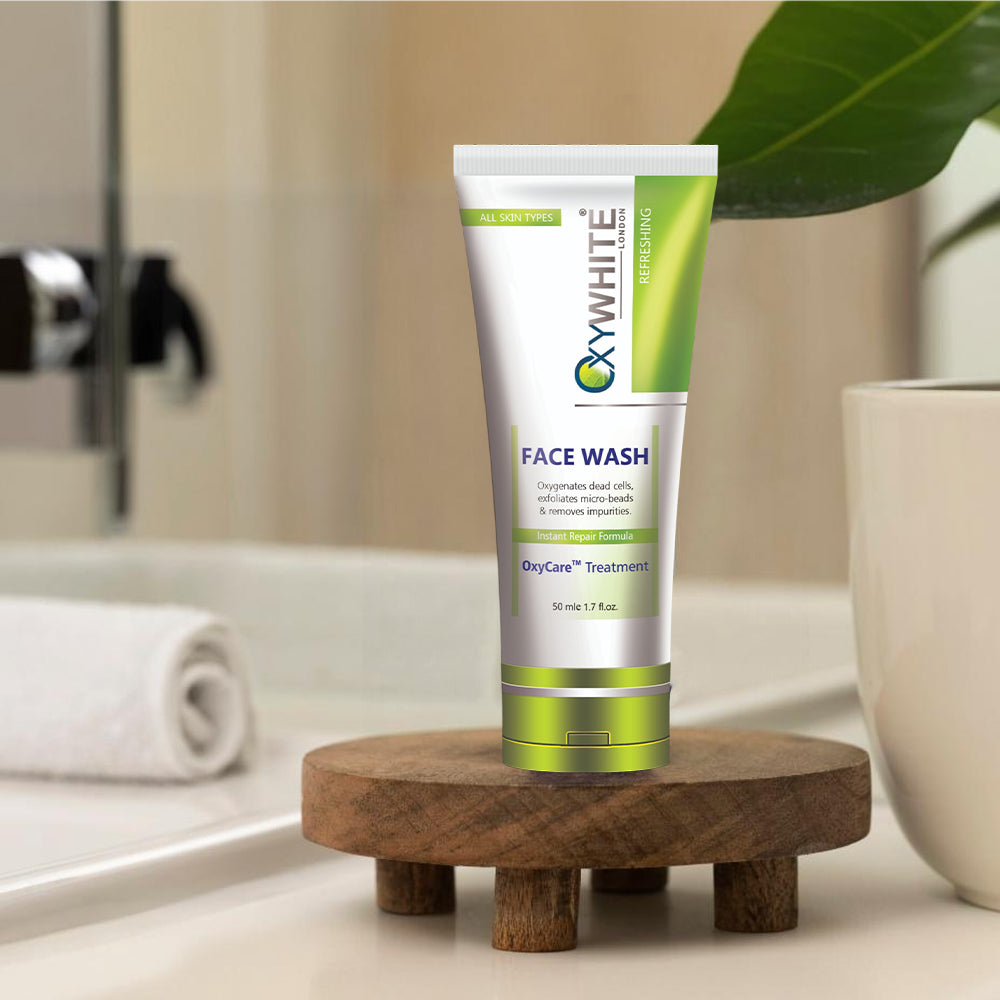 oxywhite face wash
