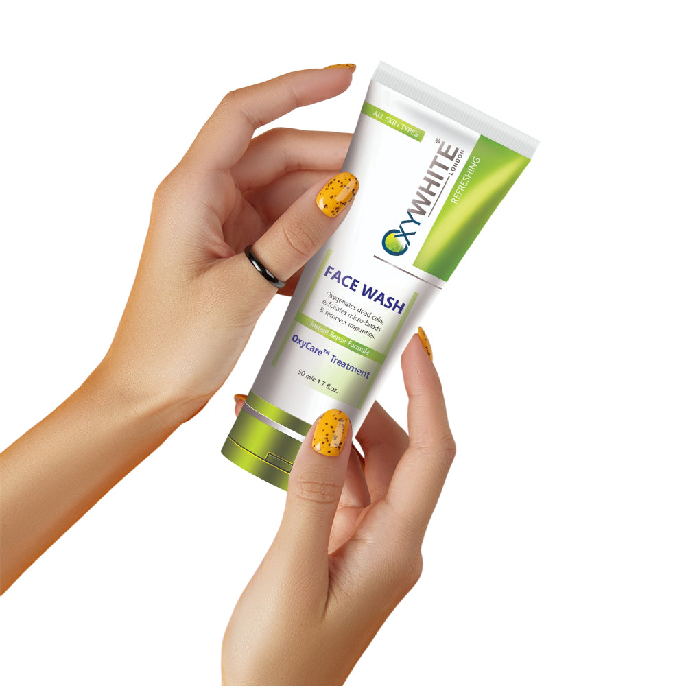 oxywhite face wash