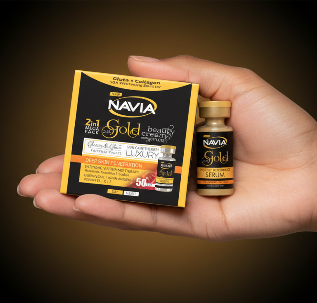 NAVIA 24K GOLD BEAUTY CREAM 2IN1( WITH  SERUM)