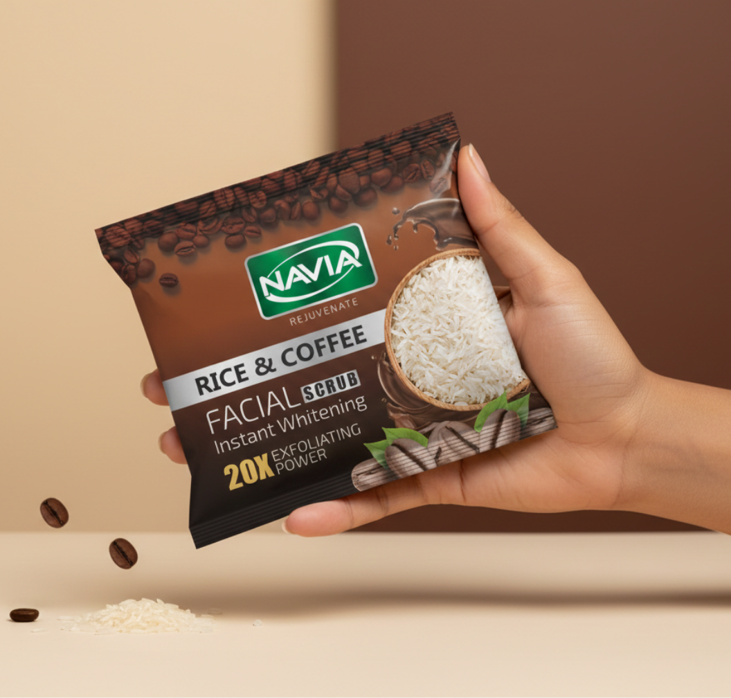NAVIA RICE&COFFEE FACIAL SACHET 22GM