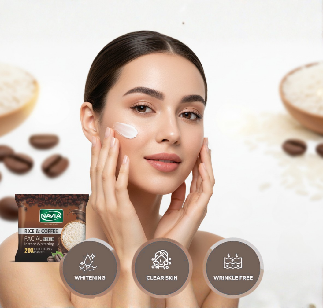 NAVIA RICE&COFFEE FACIAL SACHET 22GM